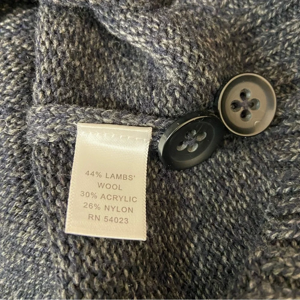 Banana Republic Wool Blend Zip-Up Sweater- men’s L